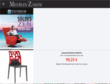 Tablet Screenshot of meubles-zanon.com